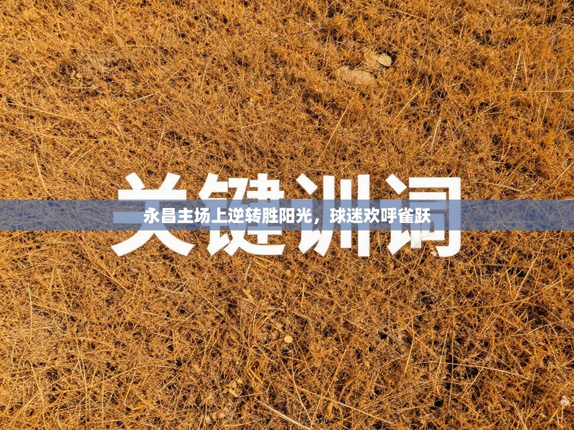 永昌主场上逆转胜阳光，球迷欢呼雀跃